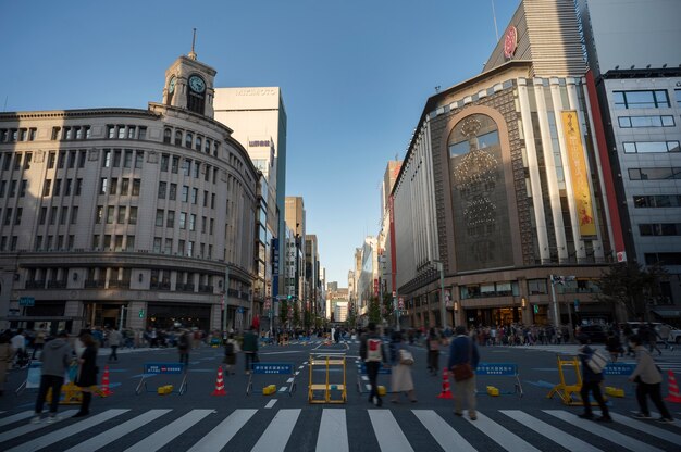 Paesaggio urbano di Tokyo di giorno