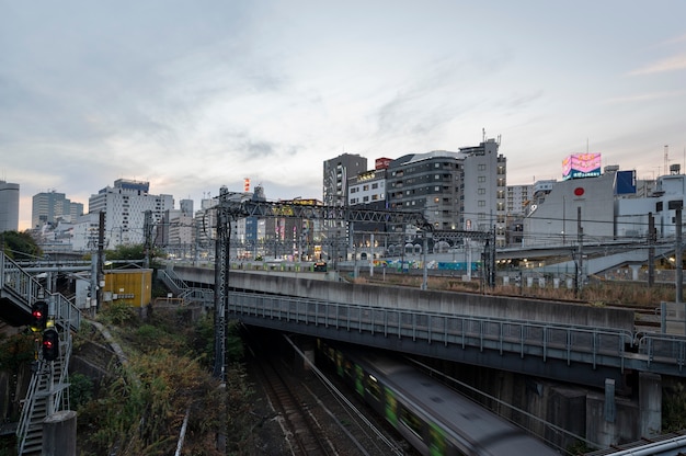 Paesaggio urbano di Tokyo di giorno