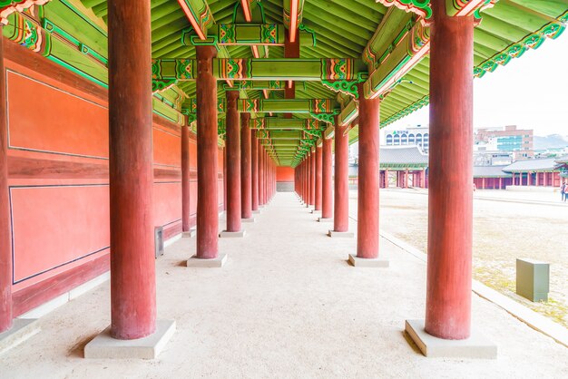 Palazzo di Changdeokgung Bella architettura tradizionale a Seoul, Corea