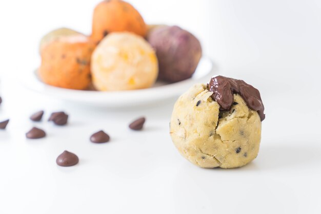 Palle di patate con cioccolato