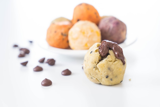 Palle di patate con cioccolato