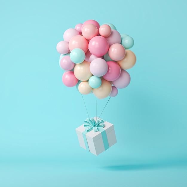 Palloncini 3d e scatola regalo