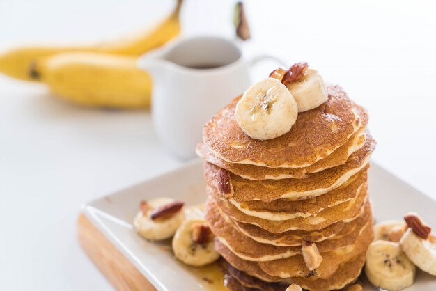 Pancake di banane di mandorle