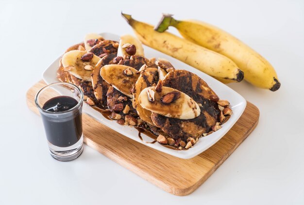 Pancake di banane di mandorle