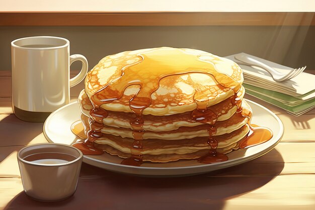 Pancake in stile anime