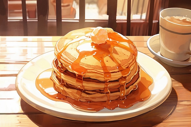 Pancake in stile anime