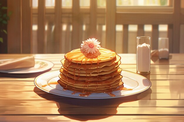 Pancake in stile anime