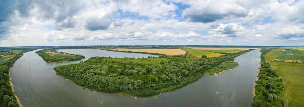 Panorama del fiume Oka
