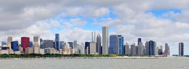 Panorama dell'orizzonte di Chicago