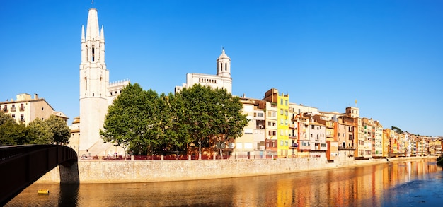 Panorama di Girona. Catalogna, Spagna
