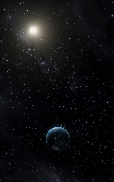 Panorama notturno della galassia