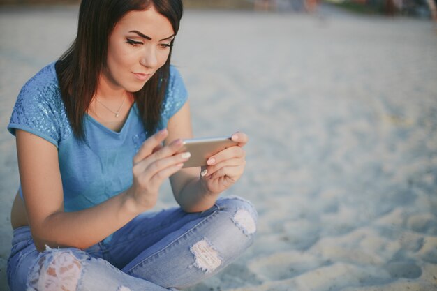 pantaloni digitali telefono parco di bellezza