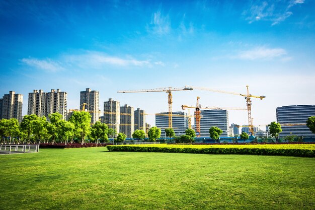 Parco nel centro finanziario di lujiazui