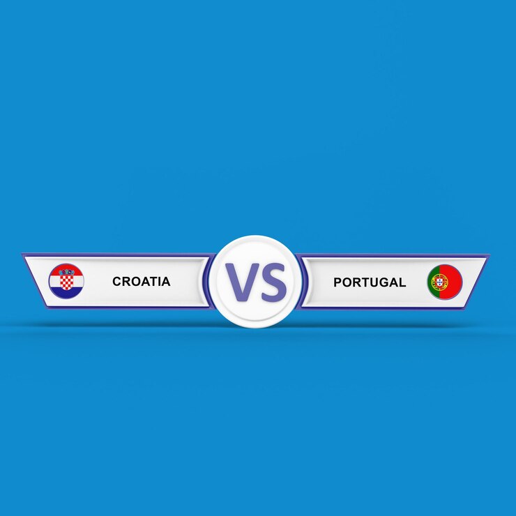 Foto gratuito partita croazia vs portogallo