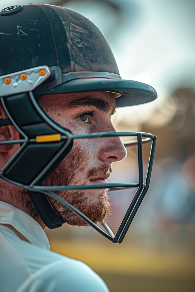 Foto gratuito partita di cricket con il giocatore