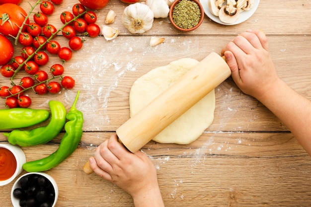 Pasta arrotolata a mano