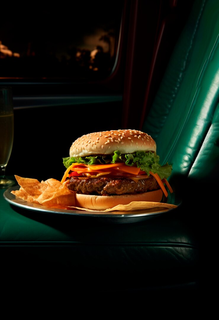 Foto gratuito pasta di hamburger fotorealista