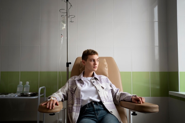 Paziente sottoposto a chemioterapia
