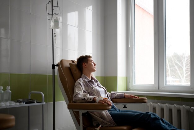 Paziente sottoposto a chemioterapia