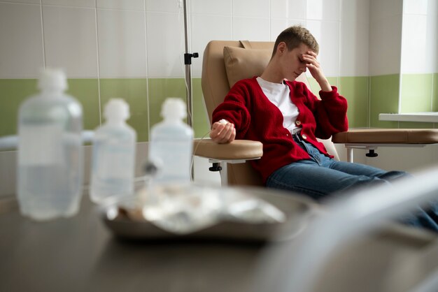 Paziente sottoposto a chemioterapia