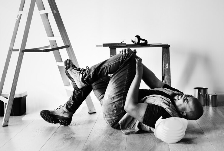 Foto gratuito persona che si ferisce cadendo
