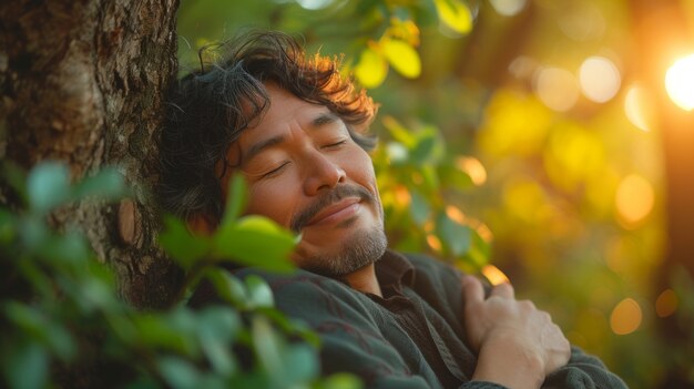 Persona che si prende cura e protegge la madre terra per la Giornata della Terra