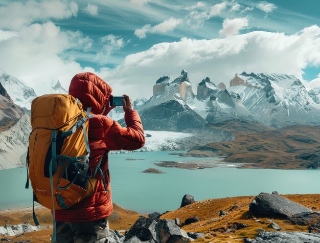 Persona in viaggio e in vacanza