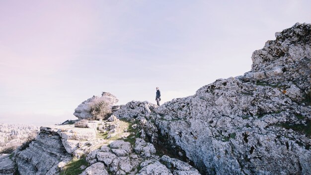 Persona su roccia