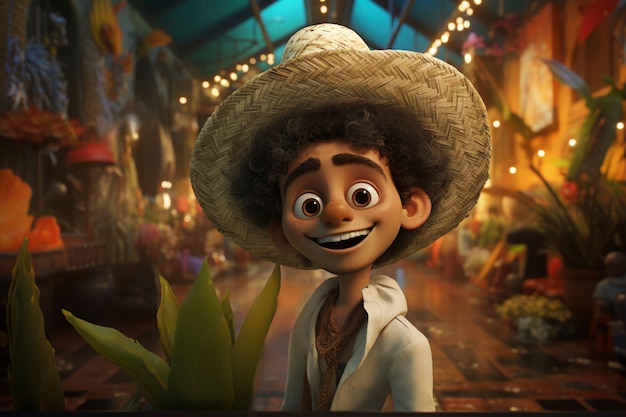 Personaggio di cartone animato 3D