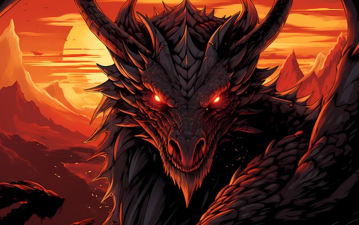 Foto gratuito personaggio di cartone animato drago