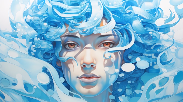 Foto gratuito personaggio umano sott'acqua