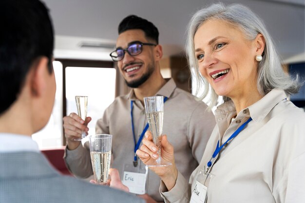 Persone che partecipano a eventi aziendali