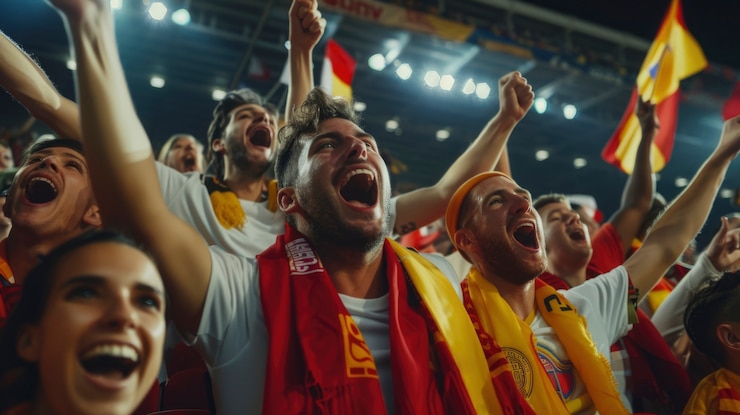 Foto gratuito persone sullo stadio di calcio
