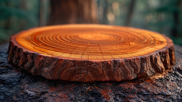 Perspettiva fotorealista dei tronchi di legno