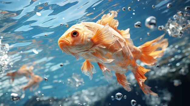 Pesce carino sott'acqua