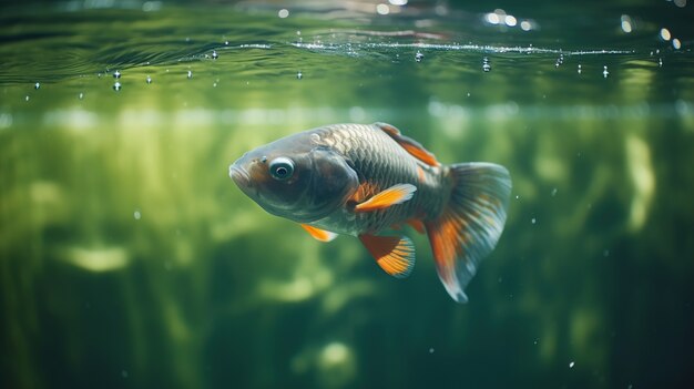 Pesce carino sott'acqua