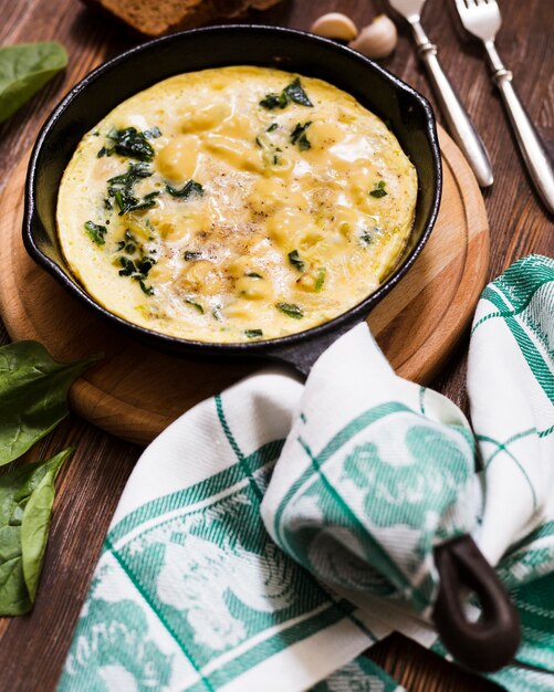 Piatto con frittata