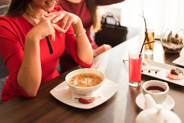 Piatto delizioso in un ristorante