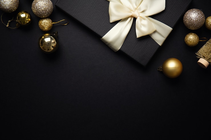 Foto gratuito piatto minimalista natalizio