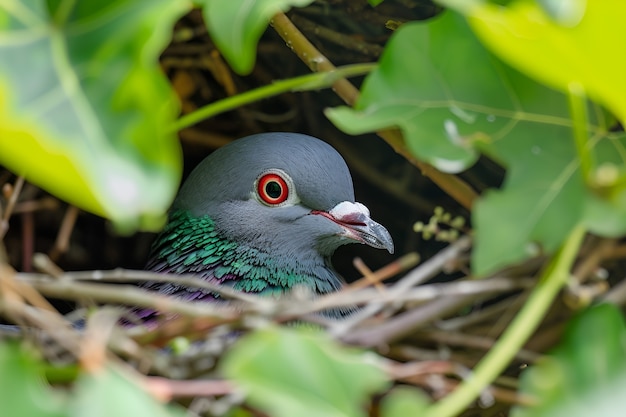 Piccione in ambiente naturale