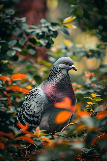 Piccione in ambiente naturale