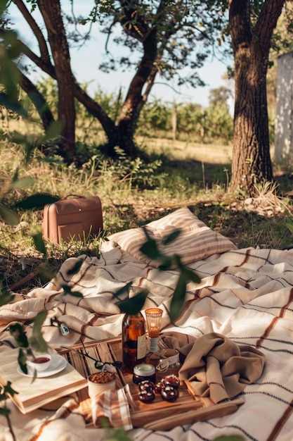 Picnic onirico, natura morta.