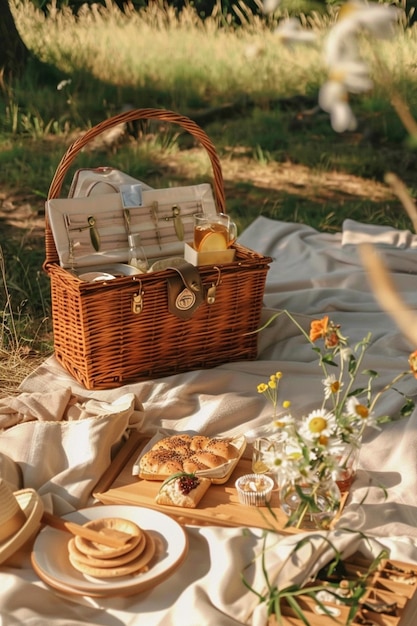 Picnic onirico, natura morta.