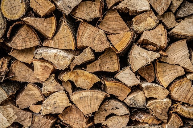 Pile di legna da ardere