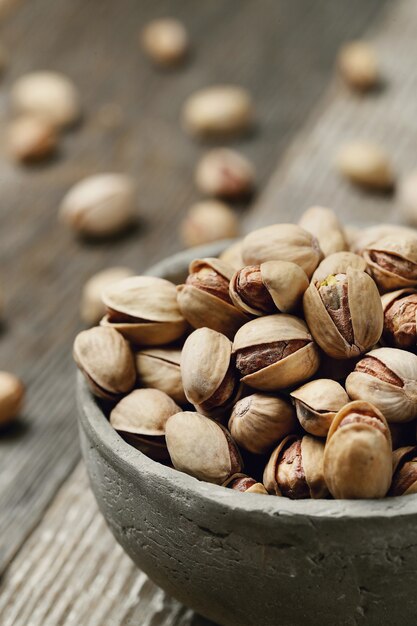 pistacchi sgusciati, primo piano