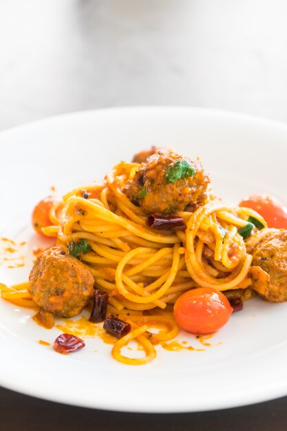 Polpette di spaghetti