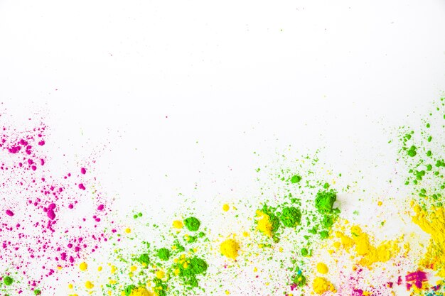 Polvere di colore per biglietto di auguri holi