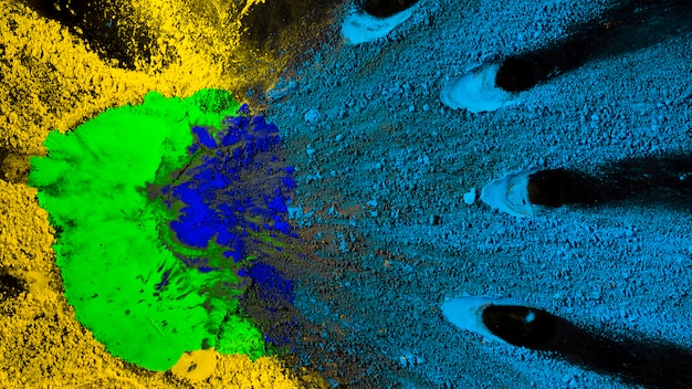 Polveri astratte variopinte di colori di holi