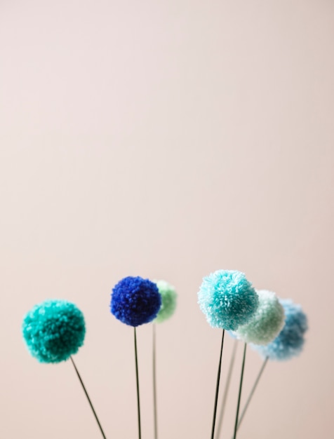 Pom-pom decorativi usati per le decorazioni della casa