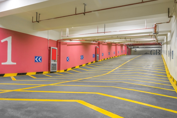 Foto gratuito porta cemento traffico angolo elettrico